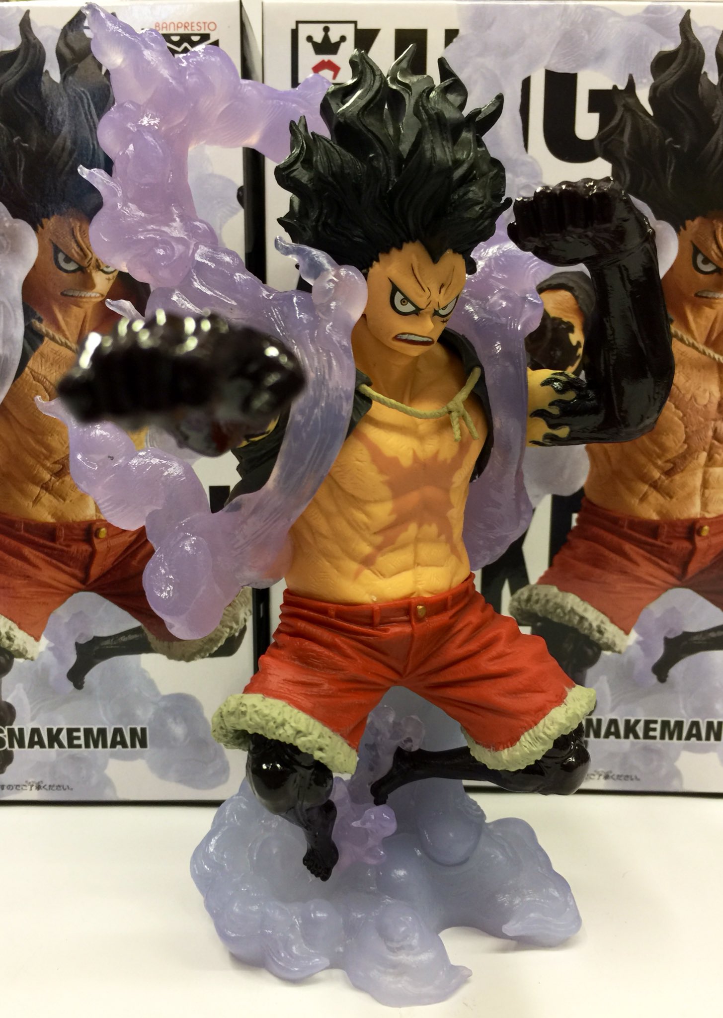 ●ワンピース KING OF ARTIST スネイクマン バウンドマン ルフィ ワンピース KING OF ARTIST フィギュア バウンドマン スネイク