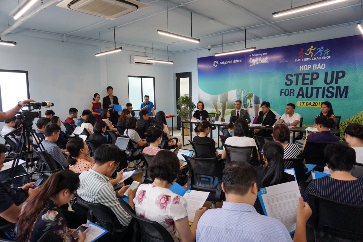 saigonchildren's tweet photo. THE STEPS CHALLENGE - Autism awareness campaign launched!
Get to know: https://t.co/a9wzwFJ0wo
Join us by register here: https://t.co/68vU07HO29
#stepupforautism #thestepschallenge
Read the news: https://t.co/SHWTlv3hjV https://t.co/oYR7qhep0n