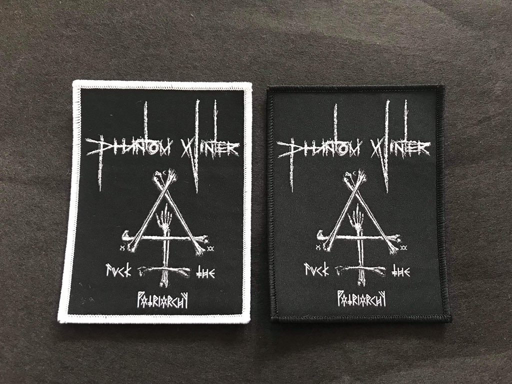 phantomwinter's tweet photo. Fuck the patriarchy. New patches and stickers. #phantomwinter #witch #vvitch #witches #evilhag #patriarchy #nomorepatriarchy #womensrights https://t.co/NDvQuNHNYH