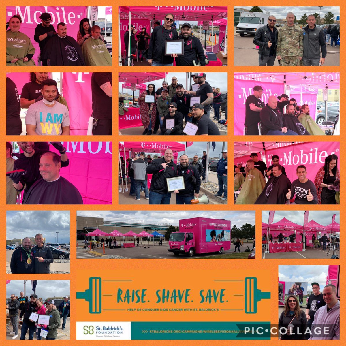 Chris_Talley's tweet photo. Colorado! When everything settles we will have raised over 10k for @StBaldricks! Super thankful for the strong partnerships we have! @TMobile @WirelessVision kicking childhood cancers ass together! Special thanks to @robls1978 &amp; the CS Call Center!! @thatsammori 
#ShaveToSave 💪🏻 https://t.co/4JqsZAGeKA