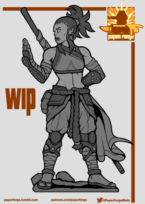PaperForgeMinis's tweet photo. Here are some monk reskins we're working on for our half orc.
#dnd5e #halforc #paperforge #paperminiatures #printandplay #pathfinder https://t.co/fjGQZLKnD2