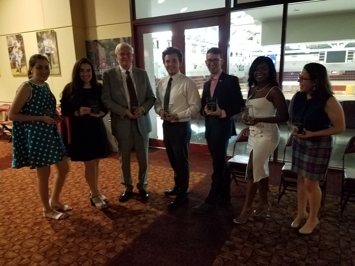 BrianMcGeeCofC's tweet photo. Congratulations to the 2019 #CofC Student Government Association award winners, including #CofCPresOz and  SGA President Tripp Keeffe! Well done! #cofcsga https://t.co/eklHyg4BxW