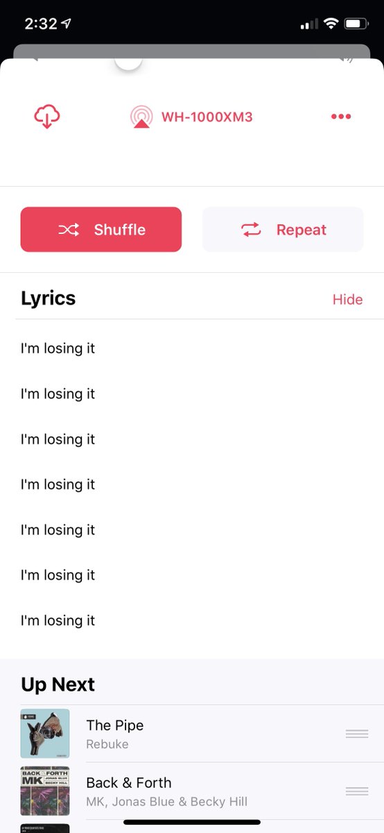 I appreciate that <a href="/AppleMusic/">Apple Music</a> has a lyrics section. Probably not necessary for dance tracks though.