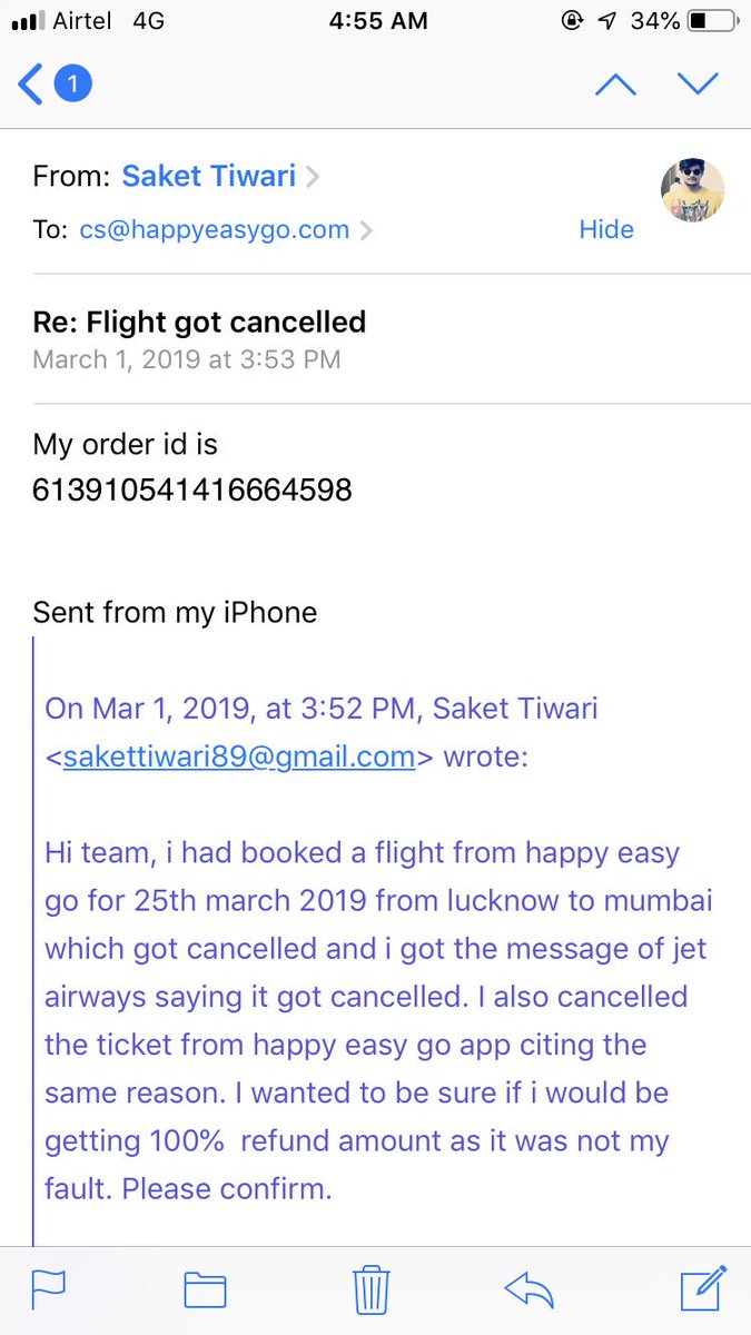 Stock_Scrapper's tweet photo. @Sakshiag1 @happyeasygo Happyeasygo team you cant get away easily with our money. You need to reply. https://t.co/i9b8XZUeLm