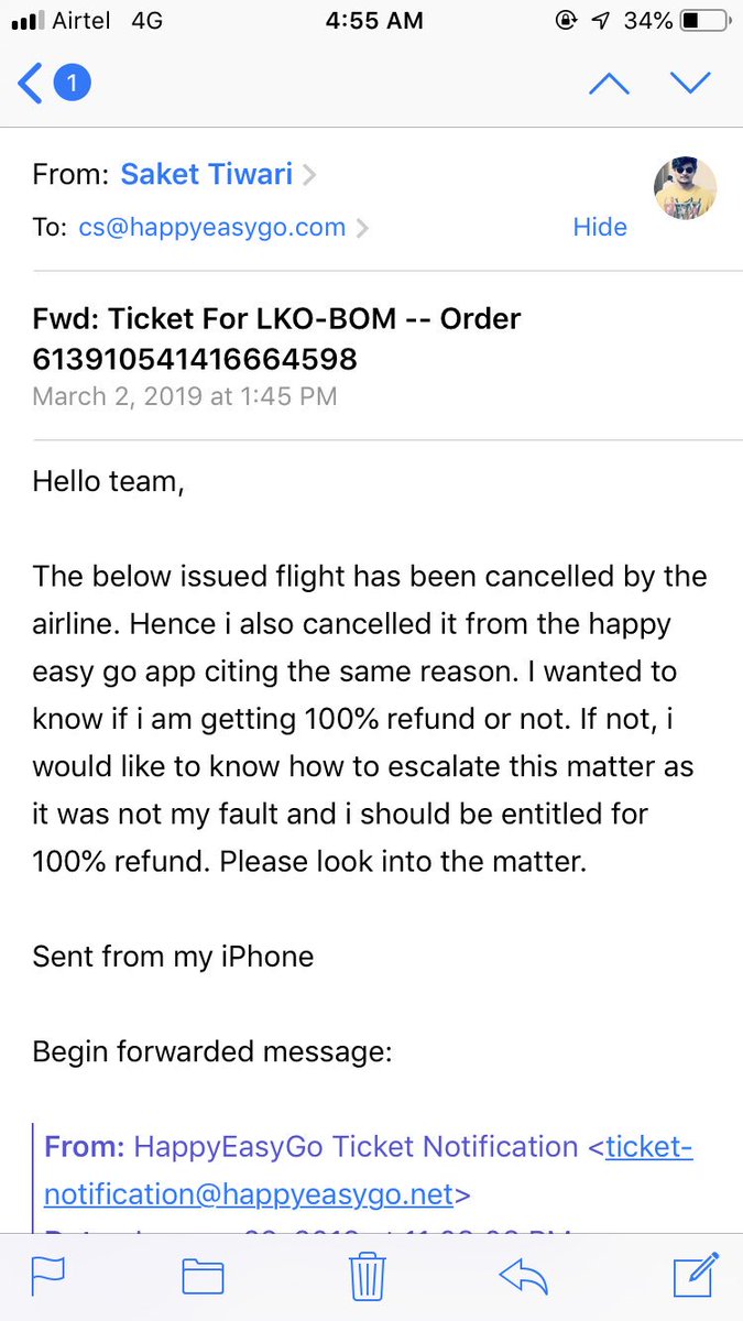Stock_Scrapper's tweet photo. @Sakshiag1 @happyeasygo Happyeasygo team you cant get away easily with our money. You need to reply. https://t.co/i9b8XZUeLm