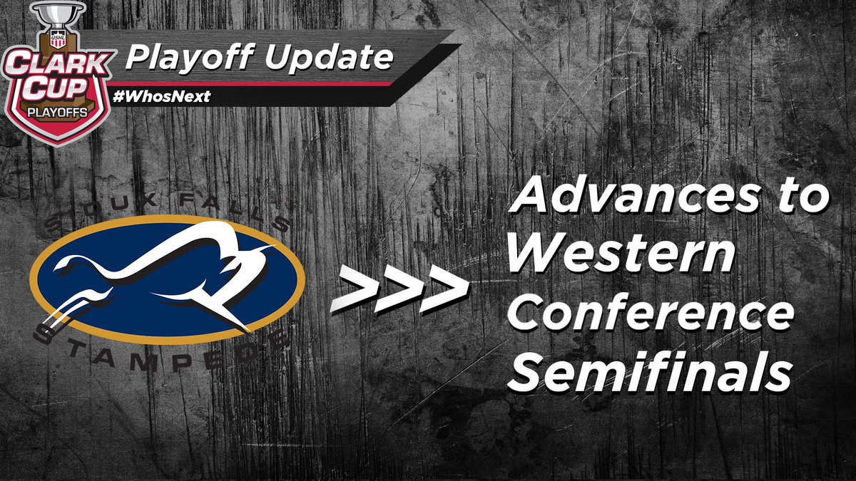 After the longest game in the Tier 1 era, <a href="/sfstampede/">Sioux Falls Stampede</a> is heading to the Western Conference Semifinals! 
#WhosNext