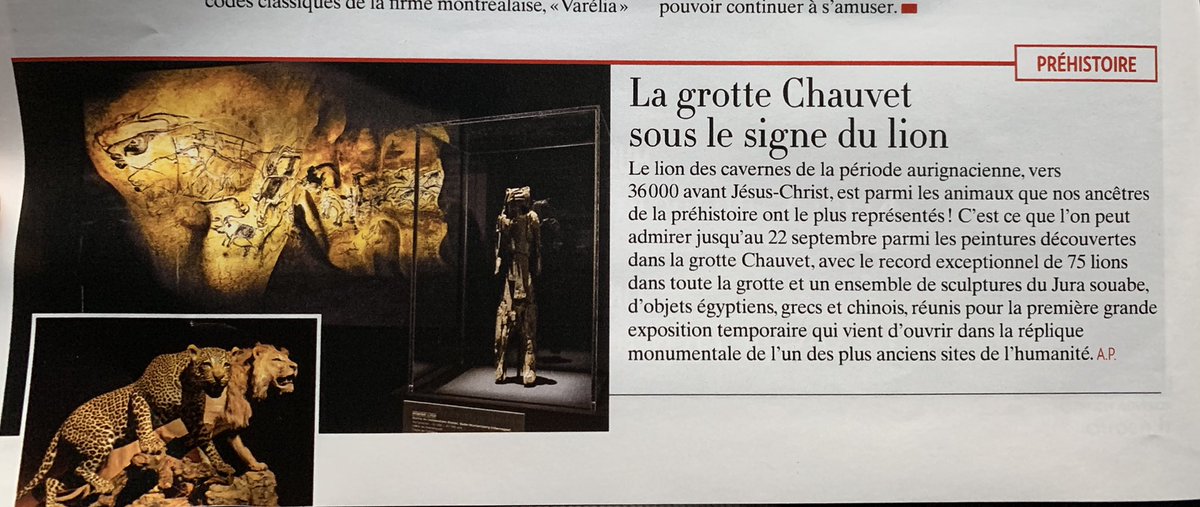 . L’exposition des lions et des hommes est unique et incroyable ! L’histoire de l’humanité pour comprendre le rapport au pouvoir . @grottechauvet2 #Ardèche #weekend #Paques