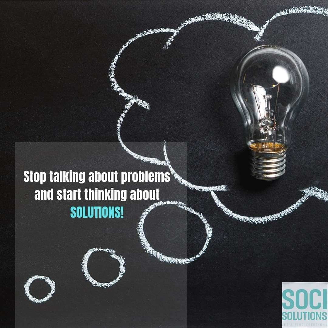 SociSolutions's tweet photo. Stop thinking about problems and start thinking about #solutions!
.
. #business #problems #marketing #digitalmarketing #businessonline #businessmarketing #businessquotes #advertising #contentmarketing #businessmen #solutions #socisolutions https://t.co/2LcZ3ZCe0I