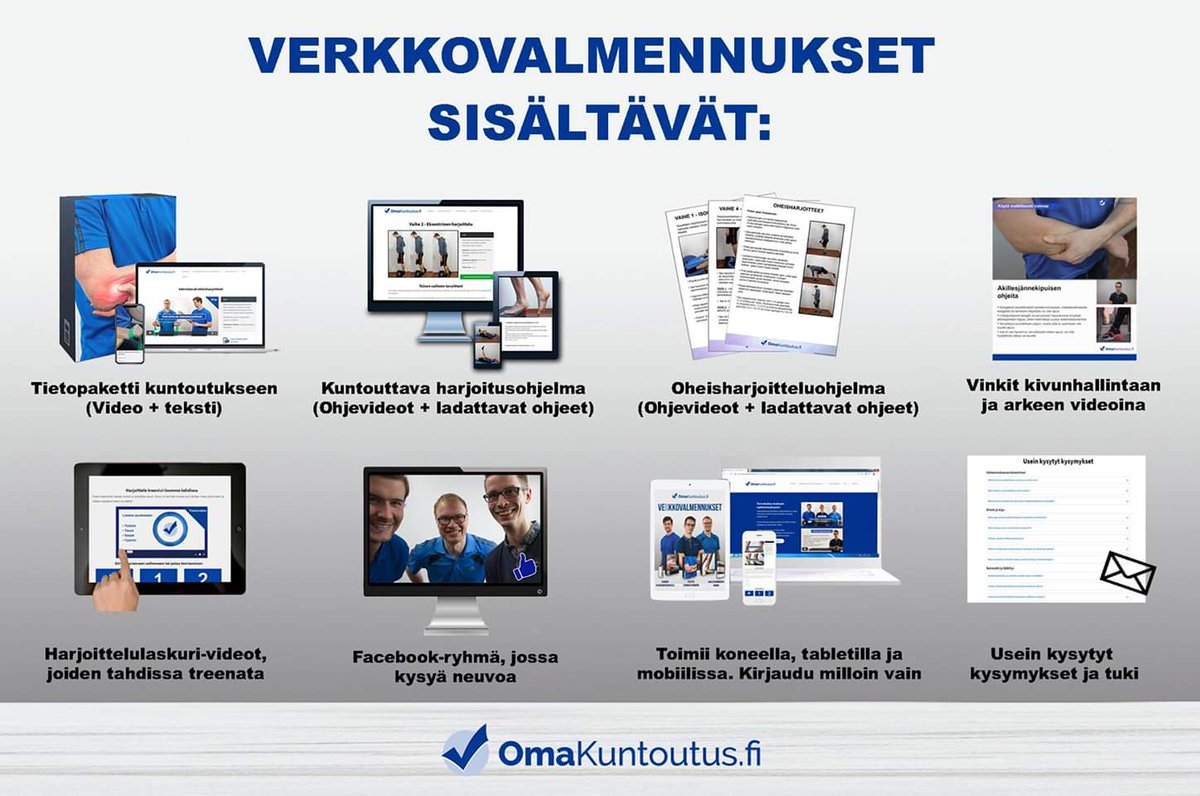 mindthemovement's tweet photo. https://t.co/Isr2jJ87HV -verkkovalmennusten ale jatkuu 77€ hintaan.
Varmista näillä tuotteilla että #juoksu kulkee ja #lenkki lentää eikä #akillesjänne tai #plantaarifaskiitti haittaa. Meiltä löytyy myös #tenniskyynärpää paketti! https://t.co/ofg0LxyzhB