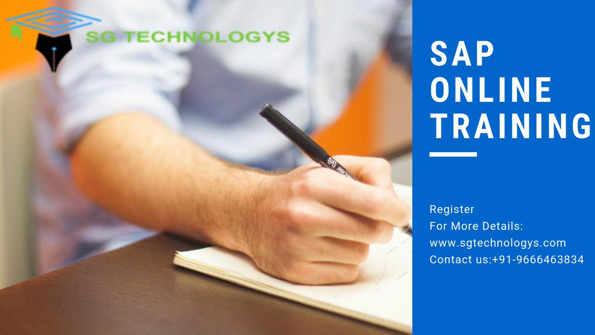 SG Technologys provides SAP Online Training with latest version of server access for all the modules. 
<a href="/sap/">SAP</a> #SRHvCSK #TNElection2019 #EveryVoteForModi #VoteMaaDi #ThursdayThoughts #VotingRound2 #WorldHeritageDay #ThursdayMotivation #GalaxyFold #VoteForChange #SAP #HANA  #S4HANA