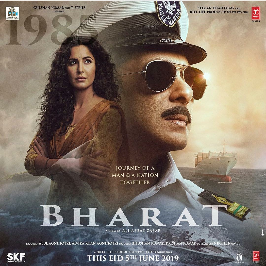 Filmypan01's tweet photo. Latest poster of #BharatKoSalaam #Bharat starring @beingsalmankhan and @katrinakaif  ❤️🔥
.
.
.
Follow @filmypan01 
#salmankhan #katrinakaif #sunilgrover #dishapatani #tabu #salmankhanfans #actors #movie #aliabbaszafar #eid #poster #filmypan01 https://t.co/nPhFSZFzBs