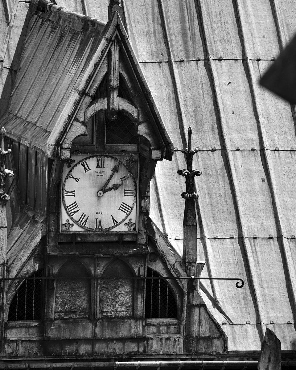 This is a small clock on the roof of Notre-Dame that most people do not know exists even when standing within viewing distance. It's understandable how the intricate details on the roof of the cathedral are not noticed due to the breathtaking beauty of the panoramic view of Paris