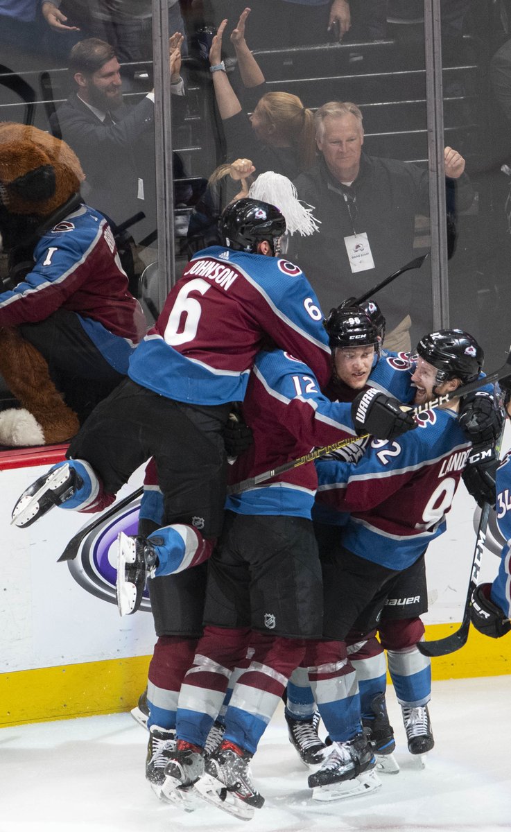 Avs win 3-2 in OT. Mikko Rantanen scores winning goal. Colorado leads series 3-1. <a href="/csgazette/">The Gazette</a> <a href="/CSGazetteSports/">Gazette Sports</a> #NHLPlayoffs