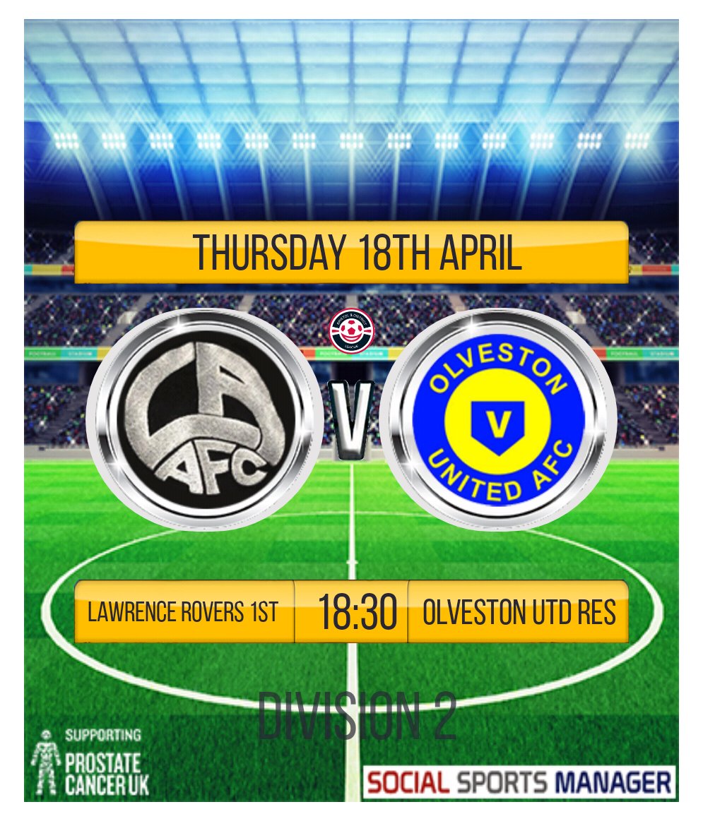 🔴⚫ MATCHDAY ⚫🔴

🆚️ <a href="/OlvestonFC/">Olveston United FC</a> Res
🕡 18.30 Kick Off
📍 Lawrence Weston Road, BS11 0ST