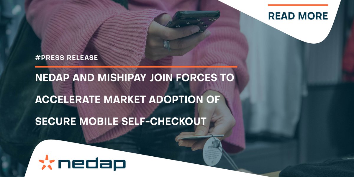 NedapRetail's tweet photo. Nedap, the global leader in RFID-based retail solutions, teams up with @info_mishipay to present its mobile self-checkout integration solution at RetailEXPO, May 1-2 in London. Check it out at booth #5B60. More info: https://t.co/xi2lGOLFDe
#shoppingexperience #rfid https://t.co/31Yyj2TTJe