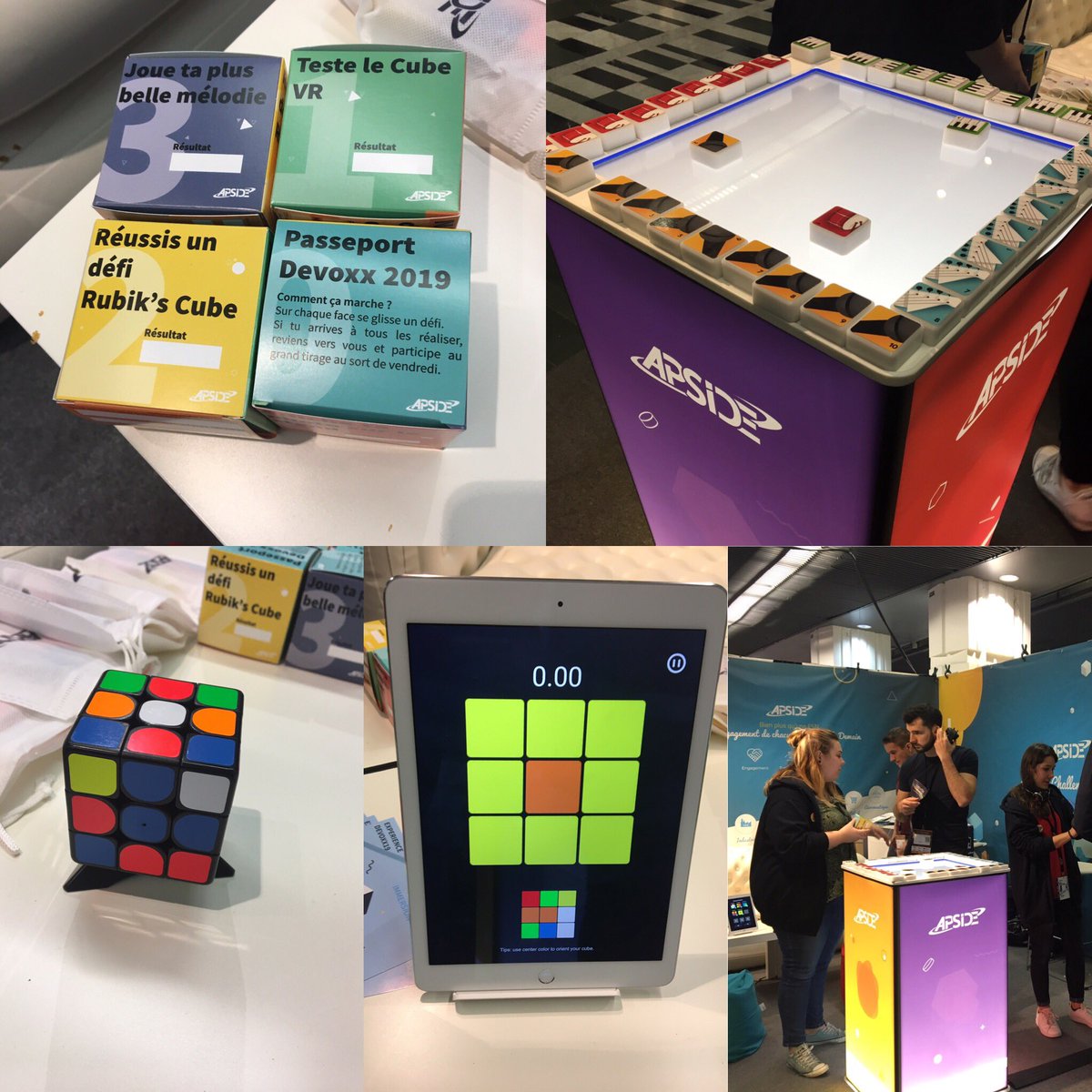 BouardC's tweet photo. Démarrer la journée au #Devoxxfr en composant sa propre musique sur le stand @ApsideGroupe !! J’ADORE :D #meetapside https://t.co/yhzwe3ksI9
