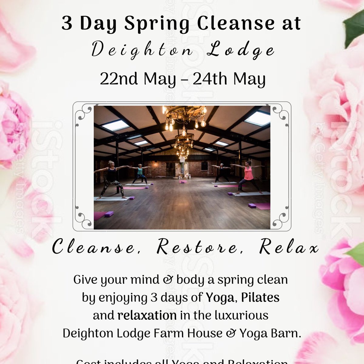3 Days of Yoga, Delicious Food, Hot Tub, Relaxation at the beautiful Deighton Lodge in North Yorkshire. Find out more at thehealthandeventscompany.co.uk