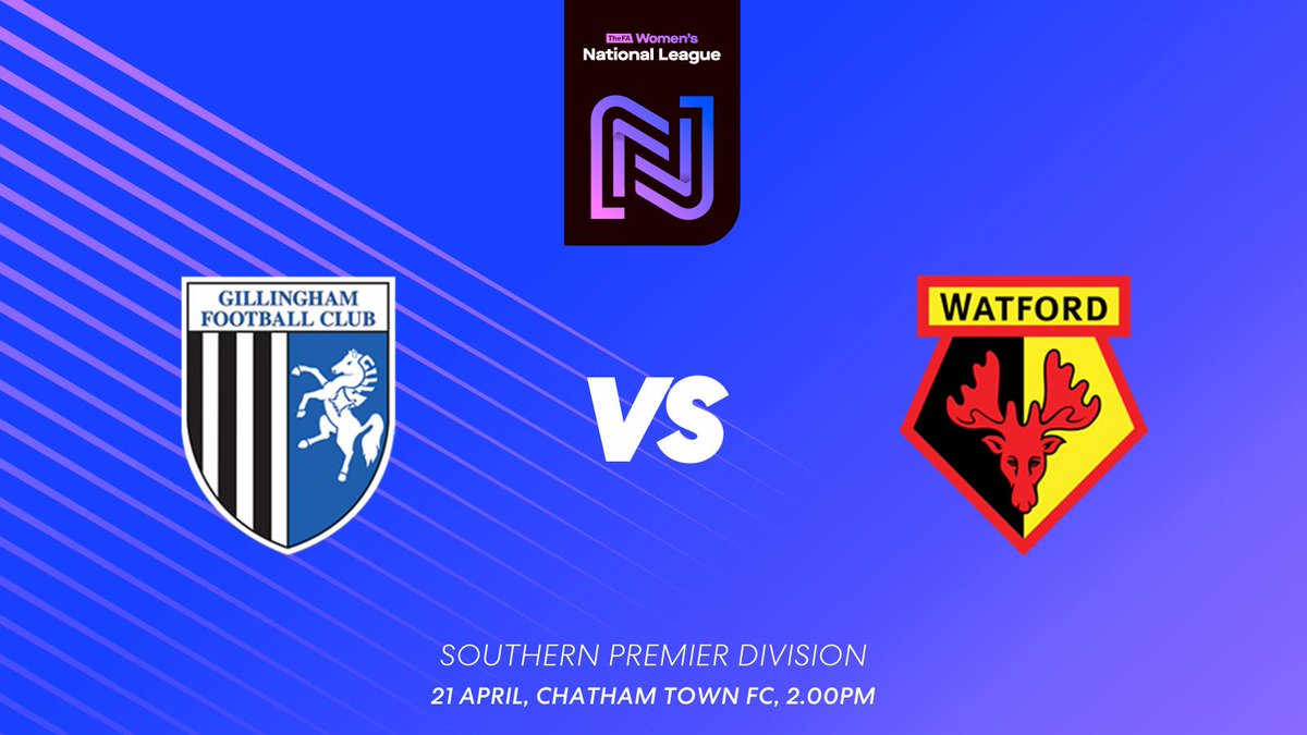 ChathamTownWFC's tweet photo. SUNDAY | We host @watfordfcladies in our penultimate home game this Sunday afternoon. Kick off at 2pm at Chatham Town. Adults £5 and Under 16s £1. #RoarUsOn https://t.co/TRoXBtIkhp