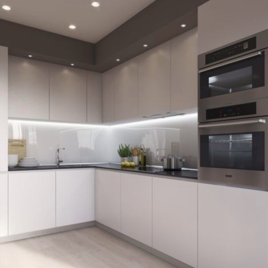 Угловая кухня в современном стиле