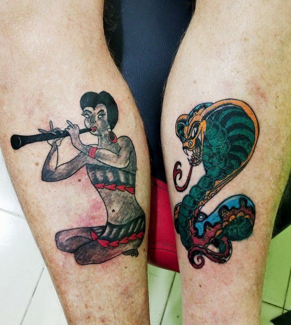 Old Ironside Tattoo Formerly Sailor Jerrys Tattoo Shop  Snake charmer by  tattoosue sailorjerry pinup snaketattoo  Facebook