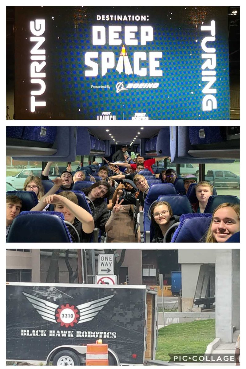 RosieGideon's tweet photo. Destination: Deep Space. Let's Go Black Hawk Robotics! @RHHSHawks @frc3310 @FIRSTinTexas  #saveprimus #$upermoney #dancounts https://t.co/O6I6mCGBAI
