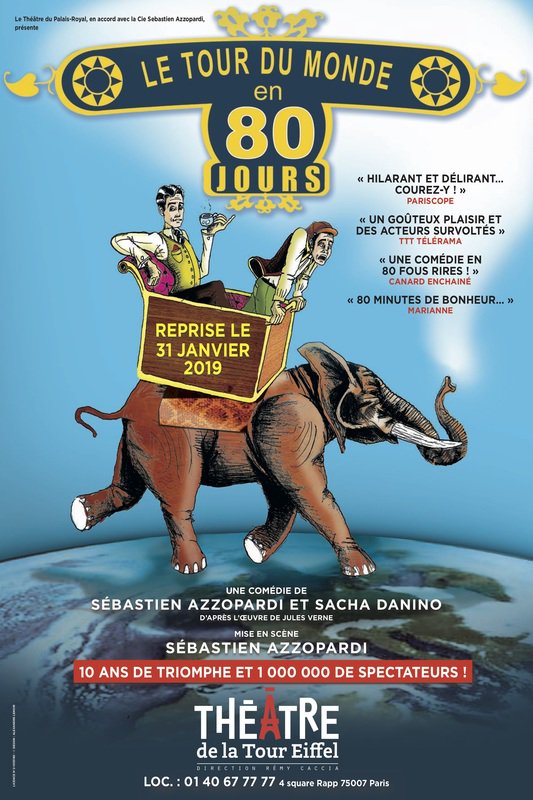 Le Tour du Monde en 80 jours, Maxime Gasteuil arrive en ville, Fabien Olicard dans Singularité, I love Piaf…
Pour rire ou rêver au Théâtre de la Tour Effeil, il suffit d’un spectacle !
theatredelatoureiffel.com
contact@keysvenue.com | keysvenue.com
#show #theatre #paques