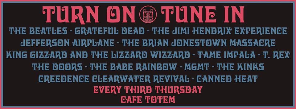 Sheffield's best (and only!) psychedelic club night returns to Cafe Totem tonight! Groovy.

Make your bank holiday the bank holiday of love and dig out your flares and sunglasses! 🌼 🌼 

Starts at 8pm