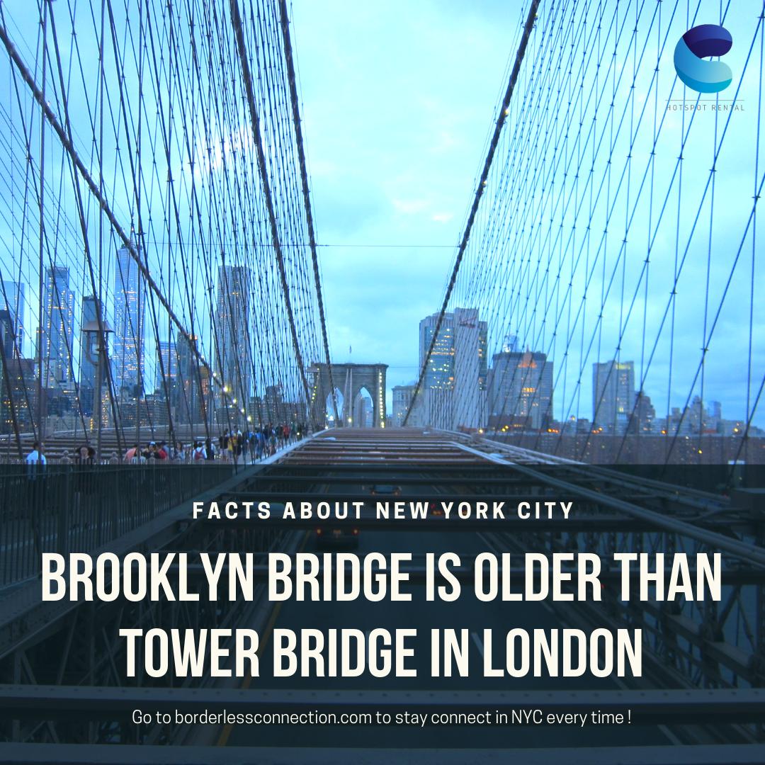 BorderlessConn's tweet photo. The Brooklyn Bridge is one of the most iconic bridges in the world, and so is the Tower Bridge in London, but the NYC bridge can flaunt with being 11years older
#borderlessconnection #businesstravel #eventplanner #eventtech #pocketwifi #hotspots #wifieverywhere #wifianywhere #nyc https://t.co/9EGROIt65k