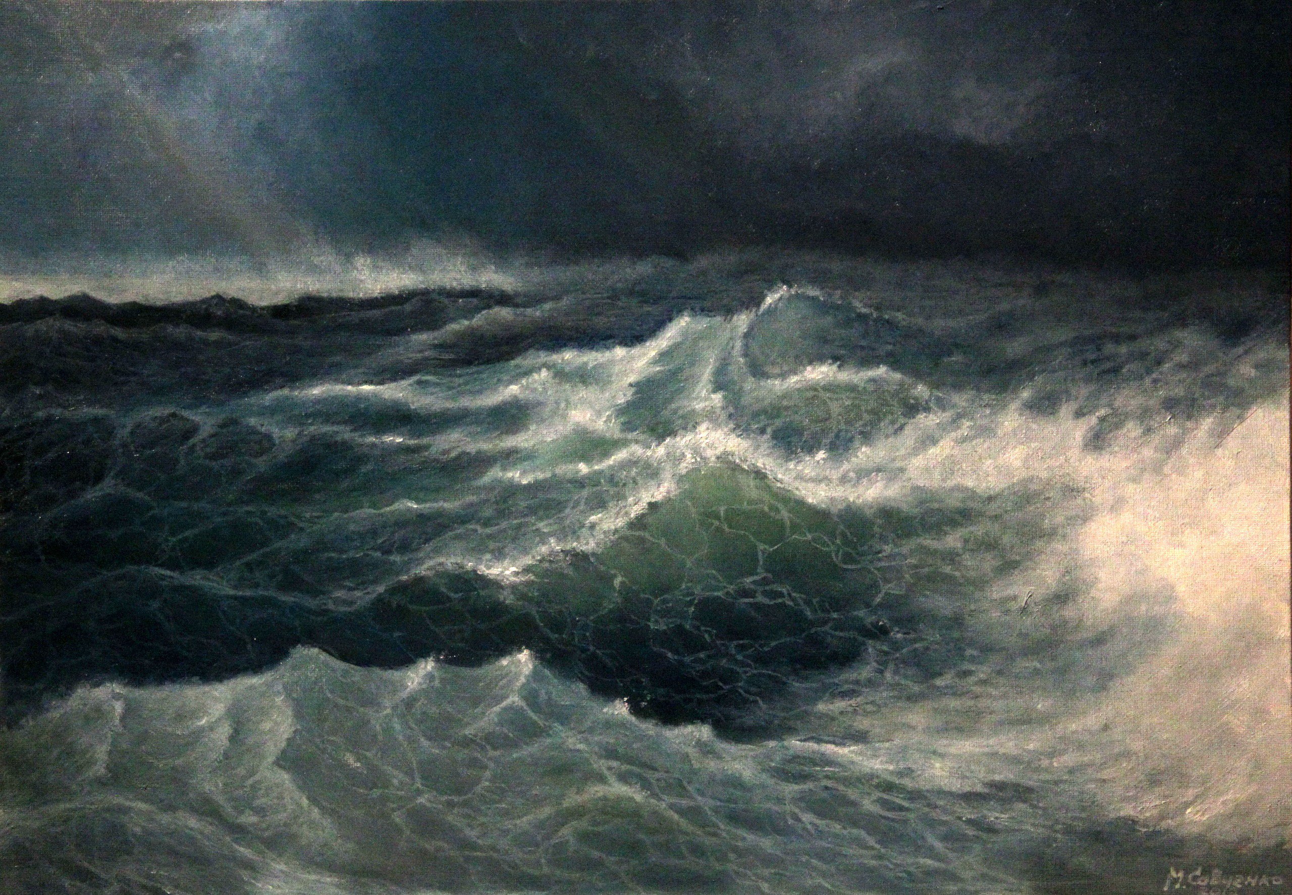 Картина и. Айвазовского «конец бури на море. 1839»