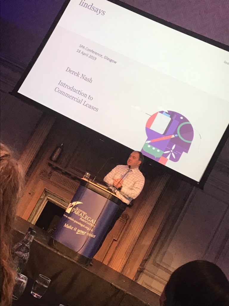 ShivDuthie's tweet image. Great day so far at the @scotparalegal Annual Conference, especially the talk from Derek Nash of Lindsays about Commercial Leases. Definitely something I would be keen to get involved with! #comprop #paralegal