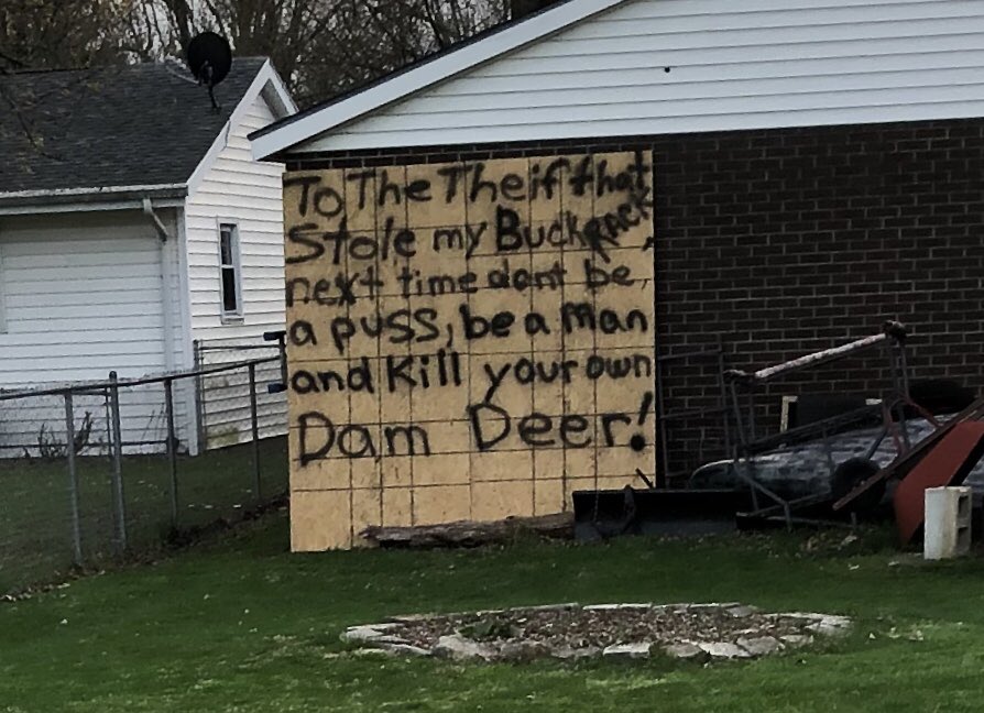 30sPeaceofMind's tweet photo. They’ll never stop fighting for #justice in the #midwest #ohio #deer #hunting #rackthief #buck #buckyou #spellingishard @jimmyfallon https://t.co/XuRTdprW4U