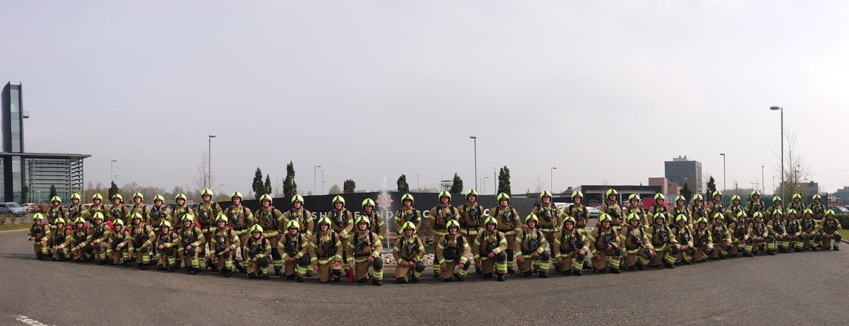 sfrs_trainees's tweet photo. #T119 Trainees set off on their 8 mile charity walk into Glasgow city centre in aid of @AnthonyNolan, @sfrs_fst, @firefighters999 and @SFRHTtweet #WeAreFutureFirefighters @fire_scot https://t.co/Wdyj1fSzSN
