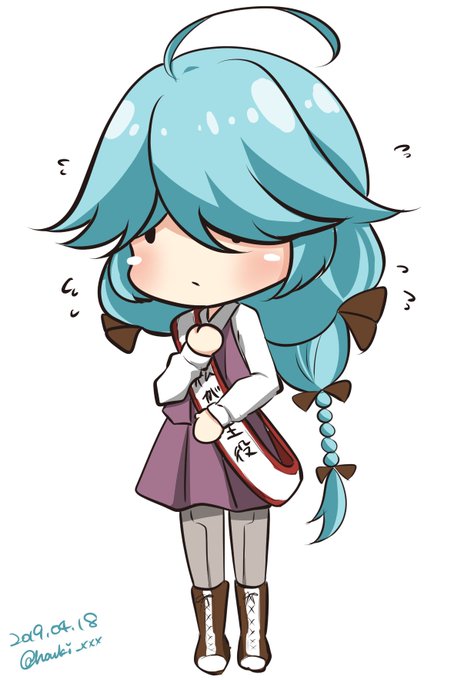 進水日おめでとう
#艦これ版深夜の真剣お絵描き60分一本勝負
#艦これ版真剣お絵描き60分一本勝負_20190418
#浜波 