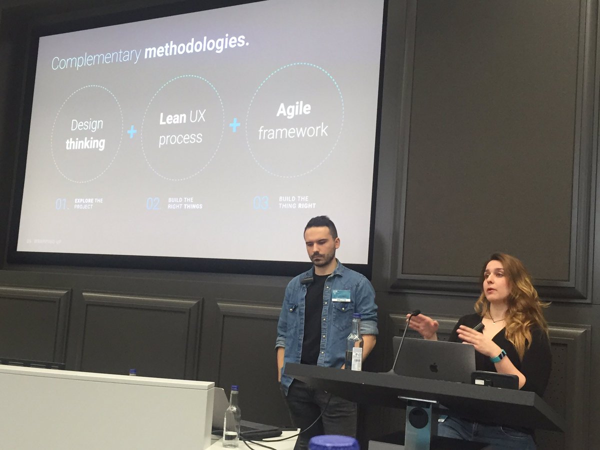 mjandison's tweet photo. Here it is! How to bring together methodologies: Design Thinking + Lean UX Process + Agile Framework β¨π« @UxdHealthcare #uxdesign https://t.co/kZiRg9pGgU
