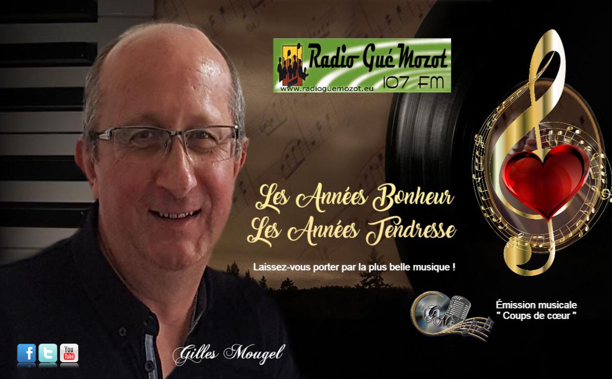 lylymasse's tweet photo. Votre animateur @MougelGilles vous accompagne avec les coups de ❤️ musicaux et un Hommage au chanteur Paul Severs. Laissez-vous porter par la plus belle musique!  Belle écoute à tous ! Dès 16h (10h pour le Qc) sur  RADIO GUE MOZOT 📻 107 FM ou à  https://t.co/mFgZKLbUcS . https://t.co/yXq5QVHiDn