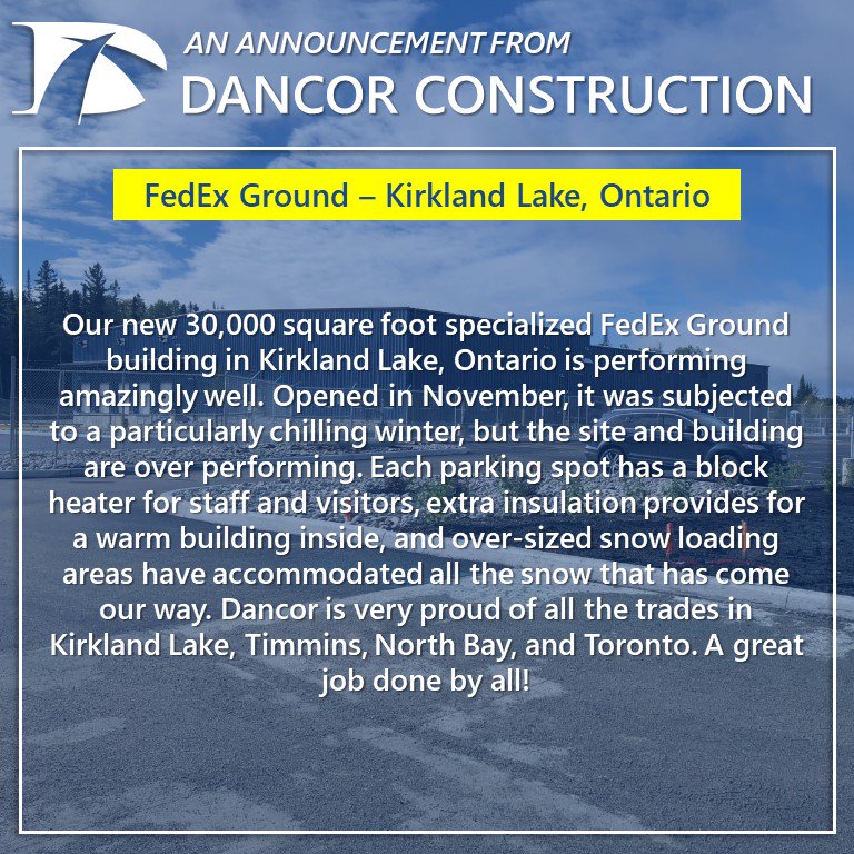 DancorConstruct's tweet photo. We have been hard at work and we couldn’t be more pleased to share this announcement with you! #dancor #dancorconstruction #dancordevelopment #dancorlondon #toronto #renovations #industrial #generalcontractors #construction #realtors https://t.co/JrHjJJXs2v