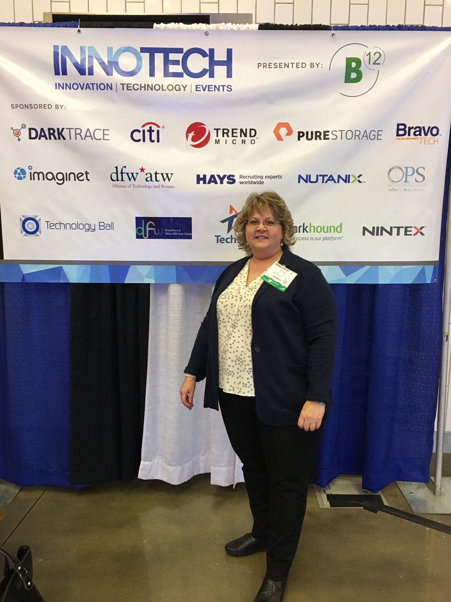 DrSusanSlawson's tweet image. I’m ready for a fabulous day of learning and networking at #innotechdfw. Thanks #dfwatw for putting together a great lineup of speakers. #WomenInTech #Leaders