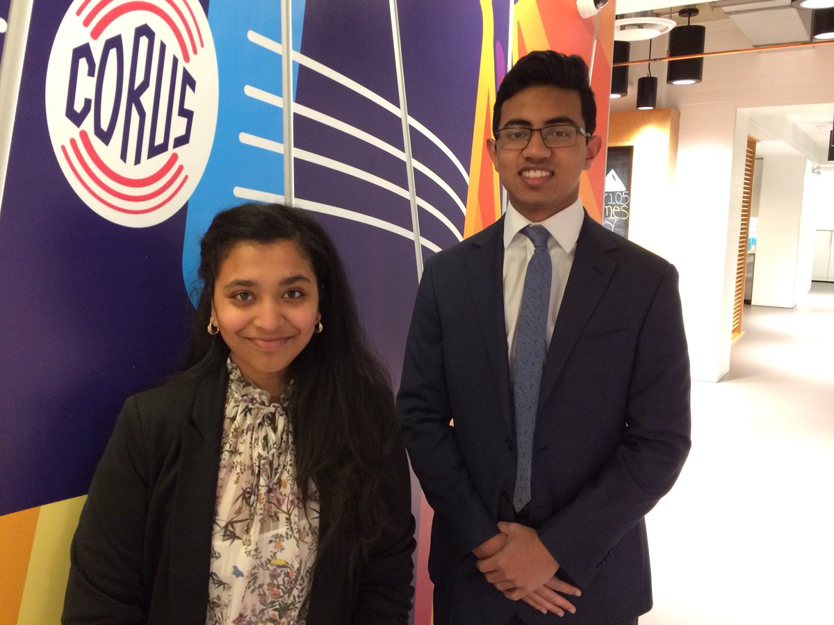 biogeniusCA's tweet photo. We’re in Calgary today for the #SBC2019 Alberta Regional Competition, but before we begin... the media tour! Join Aaron and Nicole in a few minutes on @770CHQR @The_MorningNews https://t.co/YUmHyUhGUb