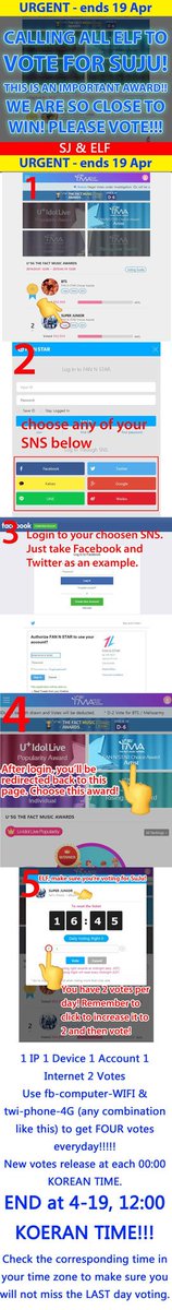 Janee0328's tweet photo. #VoteForSJ #SuperJunior Link: https://t.co/Yuw71B4IT0
¡NO MÁS TIEMPO PARA ESTA RONDA! ¡¡¡VOTA AHORA!!!
Pas plus de temps pour ce tour!!! Votez maintenant!

#VoteForSJ #スーパージュニア 🔗https://t.co/QfoEFqOrIT
まもなく 投票の締め切りになります！ぜひ一度投票してください！ https://t.co/lOLEBXSOnV