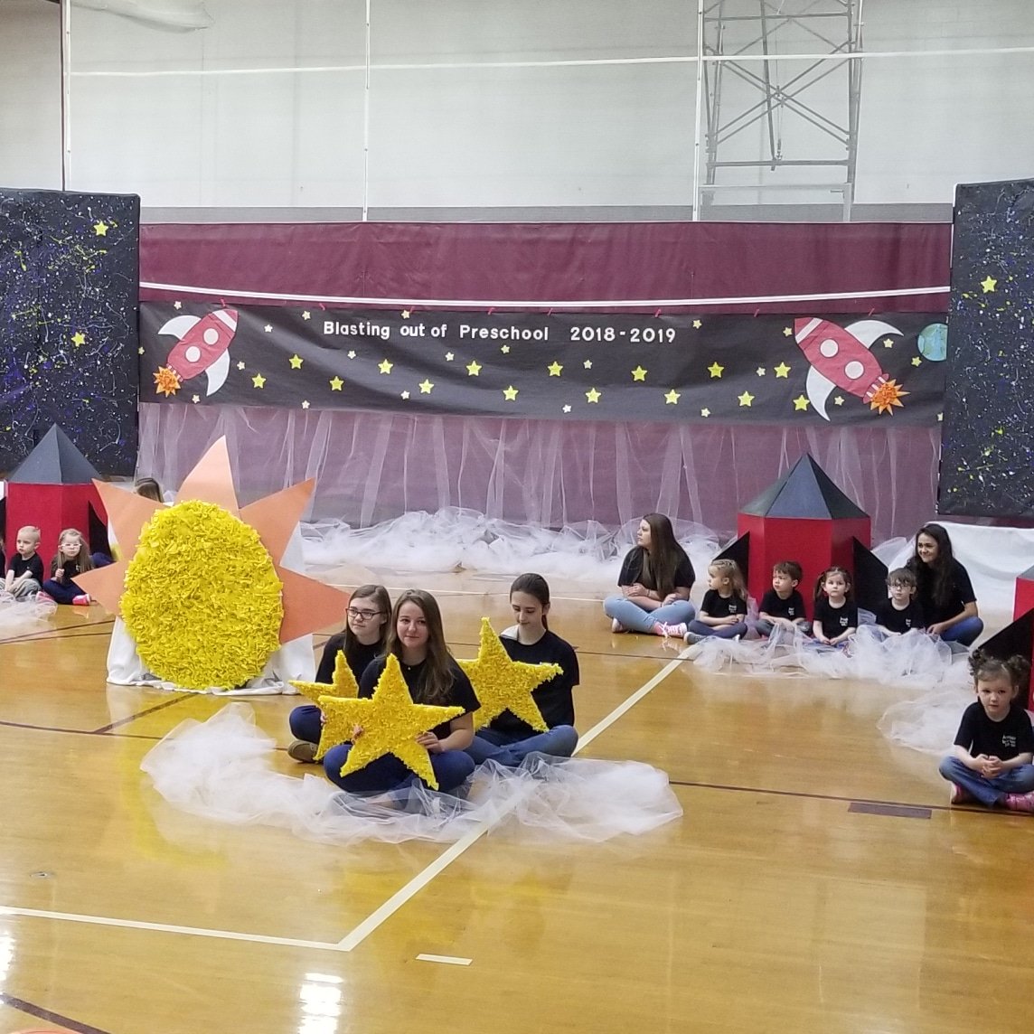 scotthabeeb's tweet photo. How fun is it to work in a high school that holds an annual preschool graduation! Thankful that our high school students are learning how to pour love into the lives of these little ones. #gobeyondthecontent https://t.co/mltkUD4kQr