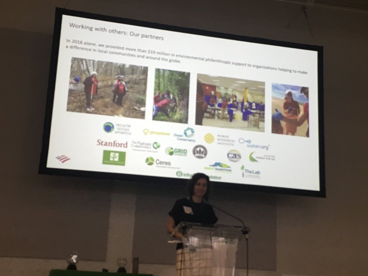 jami_buck's tweet photo. Beth Wytiaz with ⁦@BankofAmerica⁩ shared that 7 in 10 Americans believe in climate change but only 4 of 10 openly talk about it. #EarthDayGA2019 https://t.co/AfqfVTAHoT