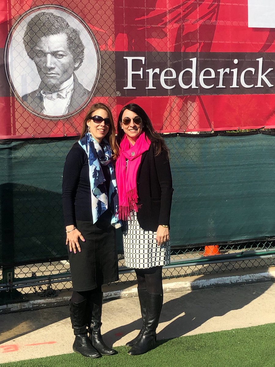 READNEWARK's tweet photo. Commemoration of Frederick Douglass’s visit to Newark with the naming of the Rutger University soccer field. Had the honor to listen to his great, great, great grandson speak. @NPSvoices https://t.co/ZOaiFnPlDa