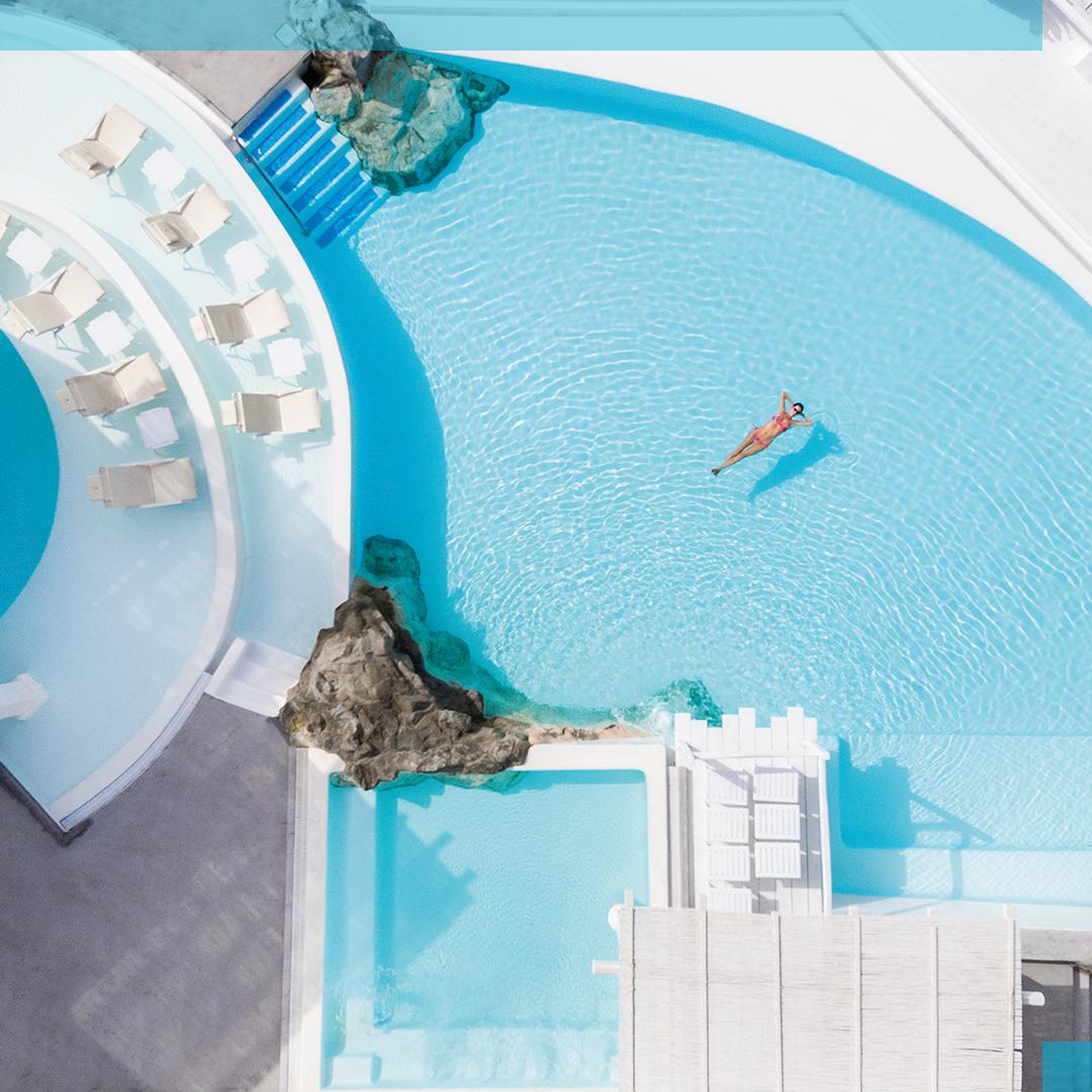 Grecotel's tweet image. Your momentary escape to bliss, among those kind of blues you wish to dive in. Those ethereal shades of blue that summer dreams are made of: the hues of Mykonos Blu #GrecotelMykonosBlu #pooloftheweek