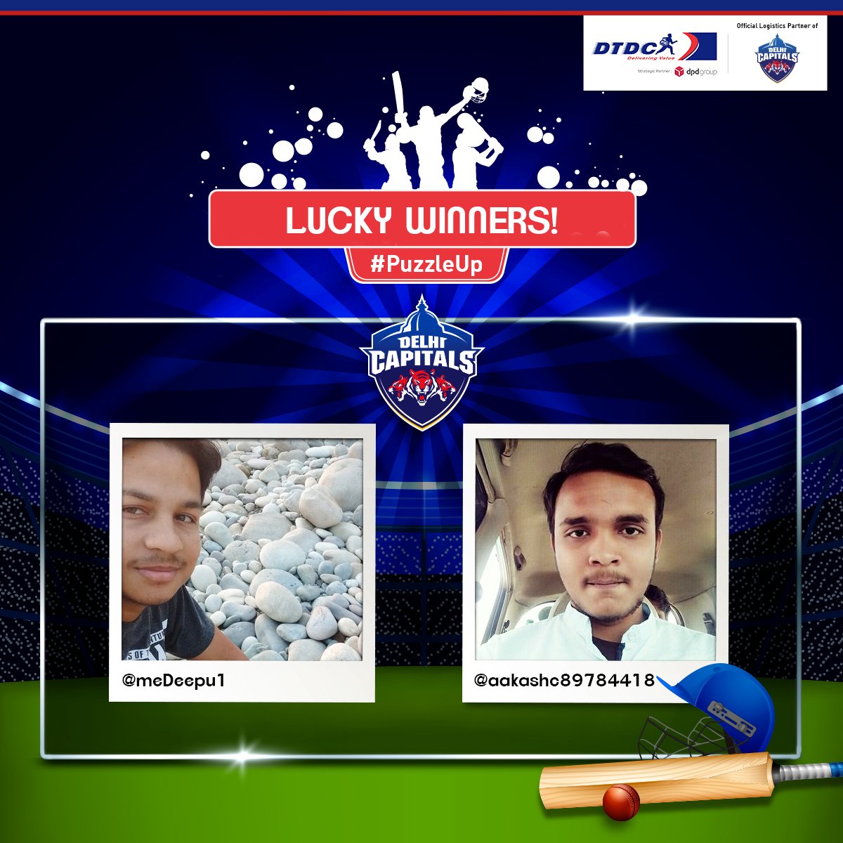 DTDCIndia's tweet photo. Congratulations to the winners. Kindly DM us your details. And thank you all for the warm support and sporty spirit. #DTDCwithDC #PuzzleUp https://t.co/Bo443etixi