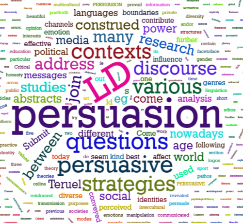 LangDiv2019's tweet photo. "PERSUASION; DISCOURSE; VARIETY; DIVERSITY; CONTEXTS; IDENTITIES; LANGUAGES; SOCIETY"...These are some of the key words Languaging Diversity 2019-@unizar Teruel draws on :-) Come and join us! Don't miss your chance to send us your proposal(s) by 3 MAY! #LD2019JustRocks https://t.co/zZuBytsbnz