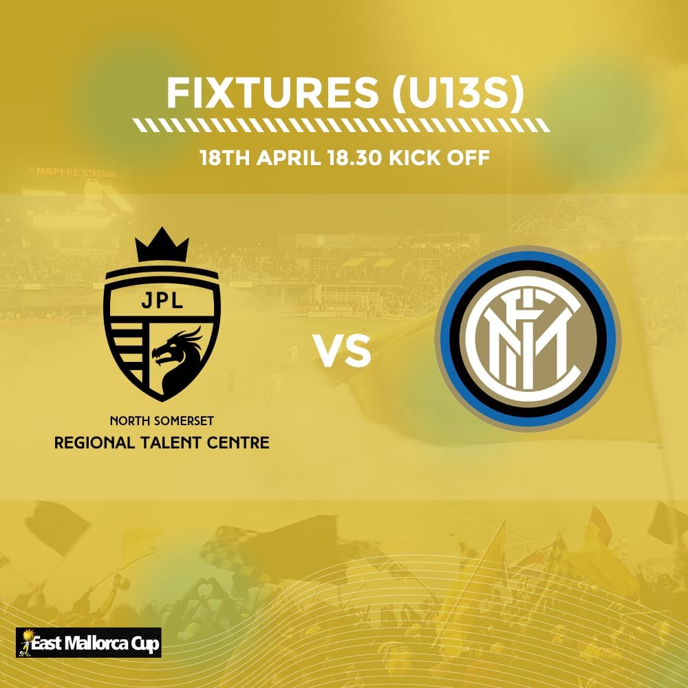 NorthSomersetFD's tweet photo. Every Pro was once an amateur.
Every Expert was once a beginner.
So dream big.
And start now.
U13βs NSRTC v Inter Milan FC this evening. 6.30pm KO β½οΈπ₯πͺπΈ
#nsrtc #teambuilding
#avision4football #footballgame #nsrtcgreatmoments #eastmallorcacup2019 #sports #spain #tour https://t.co/BISvvMFXHr