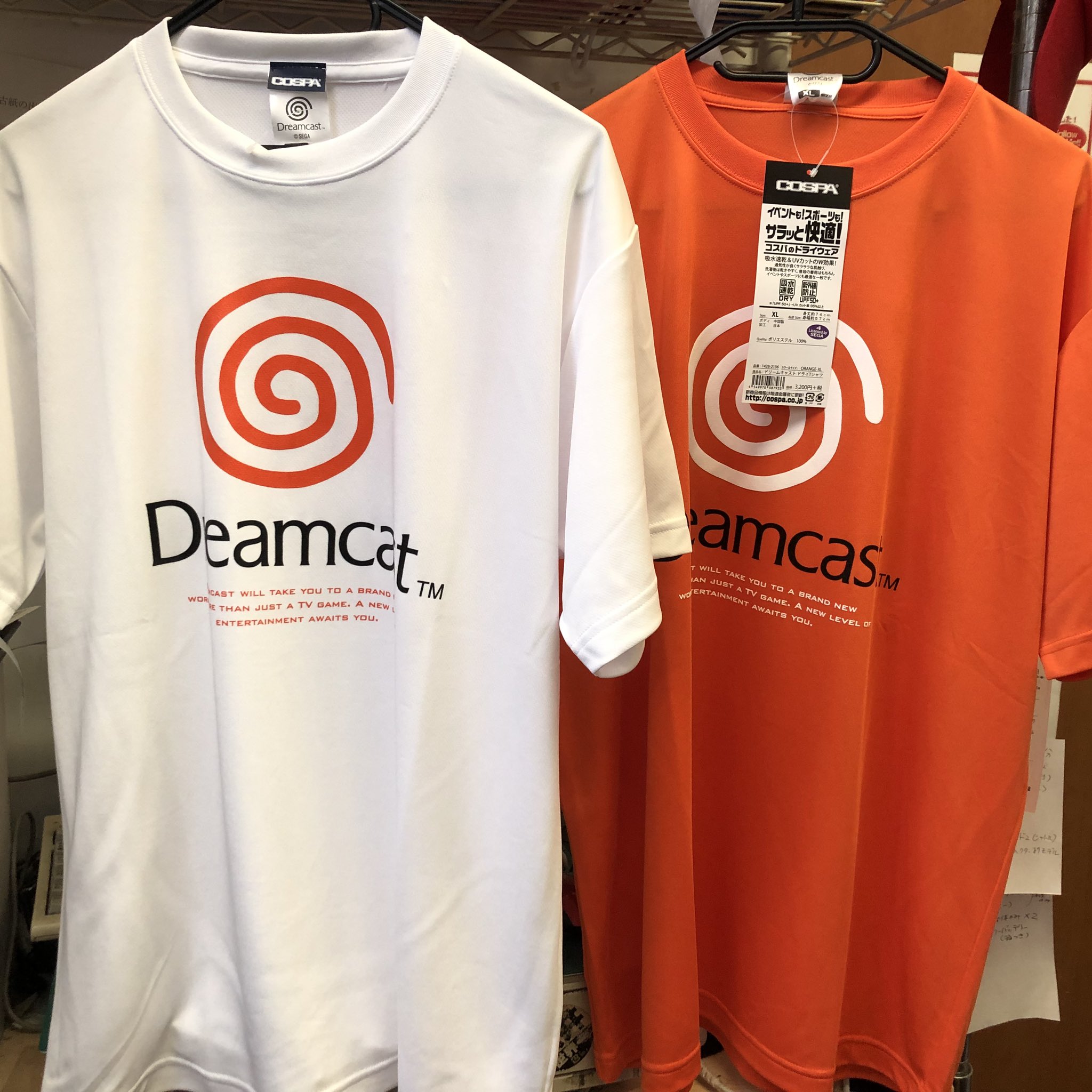 スーパーポテト名古屋店レトロ館 公式 歴代セガハードのロゴが入ったtシャツが入荷しました ドライウェア素材だから サラサラの肌触り 乾きやすく紫外線も防止できて これから春 夏にピッタリです ゲームtシャツ セガ メガドライブ セガ