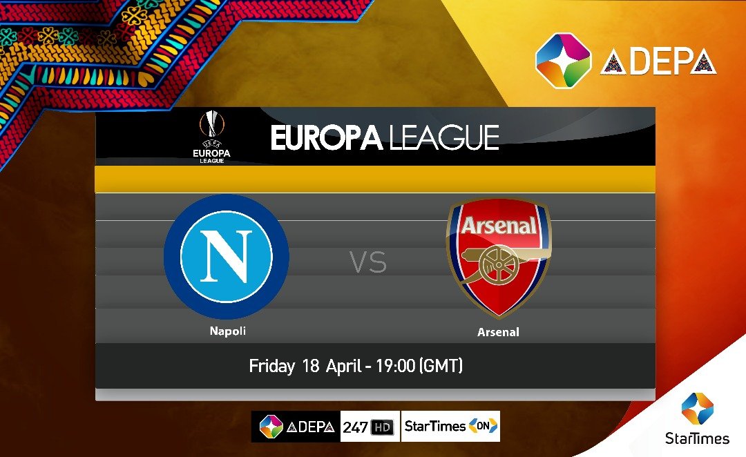 Today it's matchday❗
⚽️- Napoli vs Arsenal 
🏆- Europa League Quarter-Final 
🏟️- Stadio San Paolo 
⌚- 19:00 GMT
#️⃣- #AFC #UEL #NAPARS