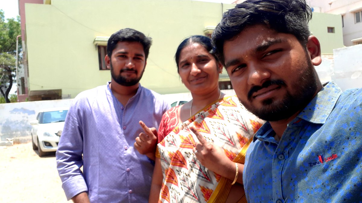 Dmkarun's tweet photo. We Proudly and Happily say We Casted a #CleanVote 

#Election2019 https://t.co/1fA5TQYSBz
