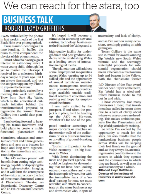IoDWales's tweet photo. This bold, ambitious project tackles regeneration issues in the #cynon #valley #towercolliery We're following proposals with interest and will support where we can @planetariumwal Read @RobLloydG 's views in today's #EveningPost & @SwanseaOnline10 As seen in @WalesOnline #swansea https://t.co/DIJh7aPnOf